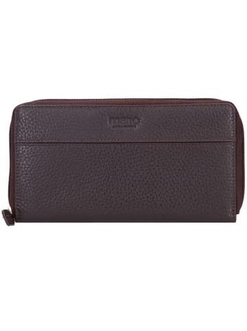 mano Don Tommas Geldbörse Leder 18 cm braun
