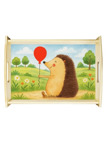 Mr. & Mrs. Panda Bett-Tablett Igel Luftballon Design ohne Spruch in Weiß
