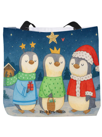 Mr. & Mrs. Panda Shopper Winterzeit Heilige drei Könige Design o... in Weiß