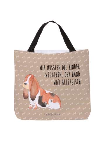 Mr. & Mrs. Panda Schultasche Hund Basset Hound mit Spruch in Hundeglück