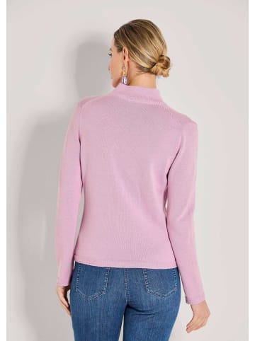 MADELEINE Eleganter Blazer mit feinem Glattstrick in wildrose