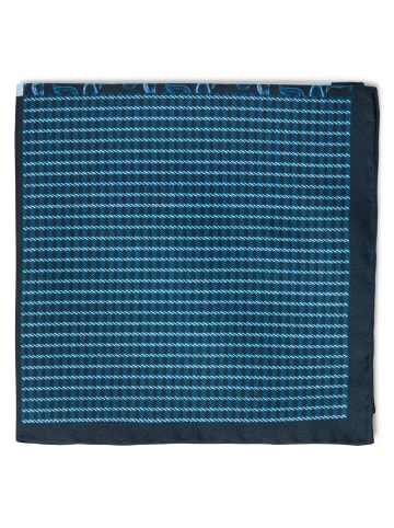 OLYMP LEVEL 5 Einstecktuch in marine hellblau - 0001