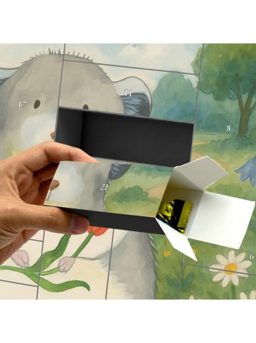 Mr. & Mrs. Panda Schachtel Adventskalender Chinchilla Blume Desi... in Weiß