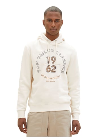 Tom Tailor Sweatshirt PRINTED in Beige