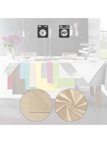 REDBEST Baumwolle Tischdecke Seattle in beige