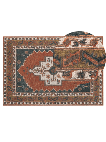 Beliani Kurzflor GELINKAYA in Bunt - (W) 140 x (H) 200 x (L) 200 cm