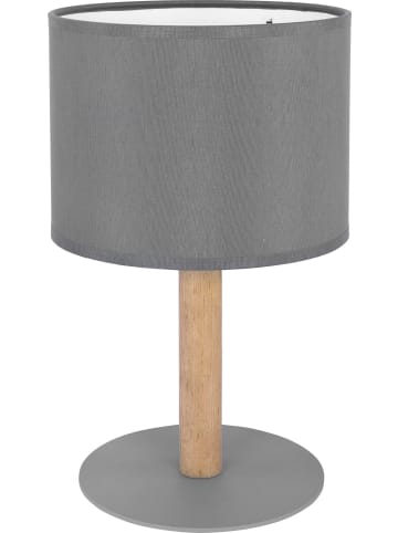 Licht-Erlebnisse Tischlampe (B)18 x (H)34.5 cm in Graphit gebürstetes Holz