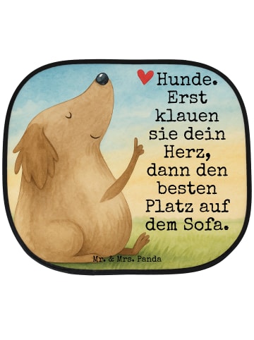 Mr. & Mrs. Panda Sonnenschutz Auto Hund Liebe Design mit Spruch in Weiß