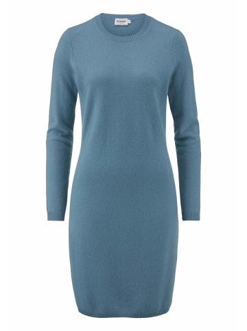 Hessnatur Hessnatur Strickkleid Regular aus Bio-Schurwolle mit Cashmere in kristallblau