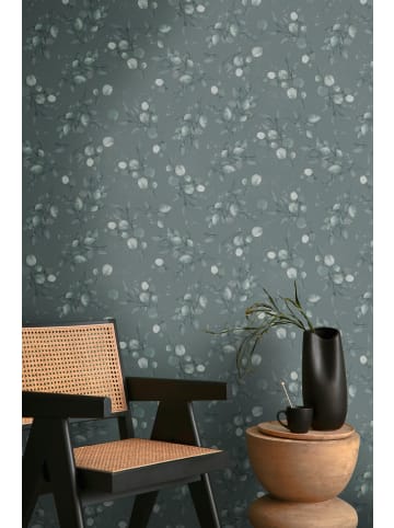 A.S. Création Tapete Pastel Whisper in Dunkelgrün-Grau