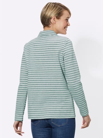 WITT WEIDEN Shirt in jade-gestreift