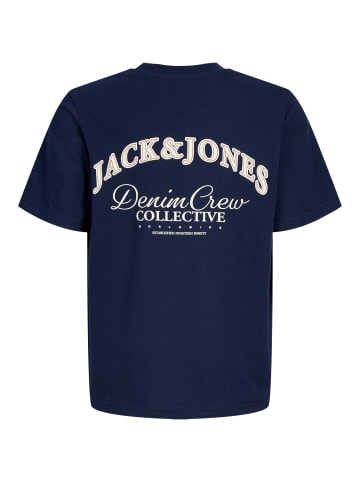 JACK & JONES Junior T-Shirt JJEBRANDES BACKP RELAXED TEE SS in Dunkelblau