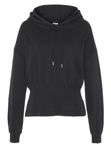 LASCANA Hoodie in schwarz