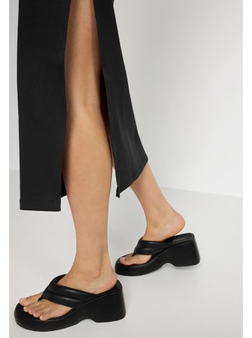 LSCN BY LASCANA Midikleid in schwarz