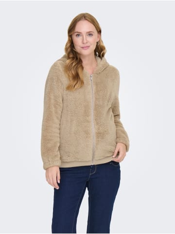 ONLY Teddyfell Jacke in Humus