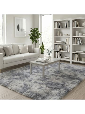 Pergamon Hochflor-Teppich Fluffy in grau