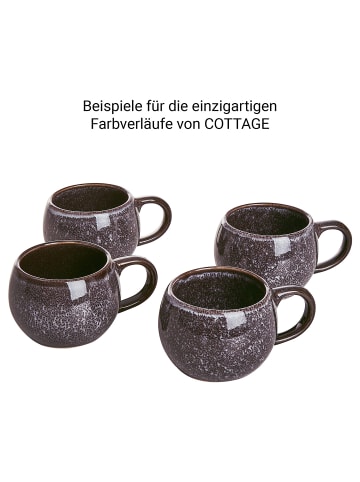 Butlers Espressotasse COTTAGE 6er-Set in Schwarz