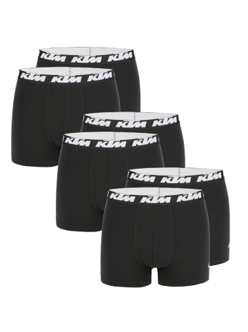 KTM Boxershorts Pack X2 Boxer Man Cotton 6P in Black