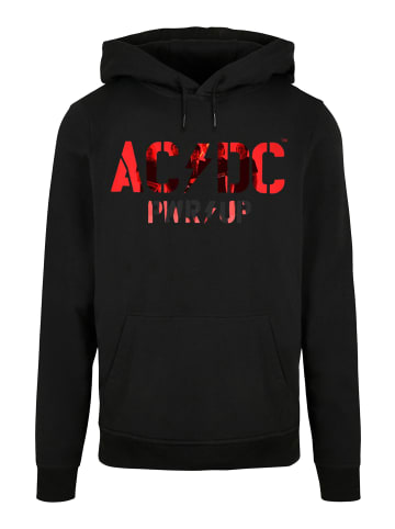 F4NT4STIC Basic Hoodie ACDC Rock Band PWRUP Photo Logo in schwarz