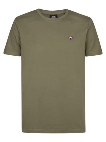 Petrol Industries T-Shirt mit Logo Windward in Grün