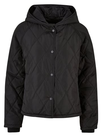 Urban Classics Urban Classics Damen Ladies Oversized Diamond Quilted Hooded Jacket in black