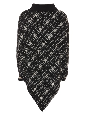 VIRITA Women Poncho in Schwarz