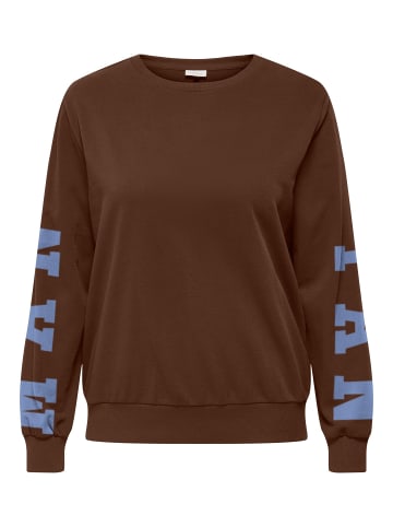ONLY Carmakoma Sweatshirt in Bitter Chocolate