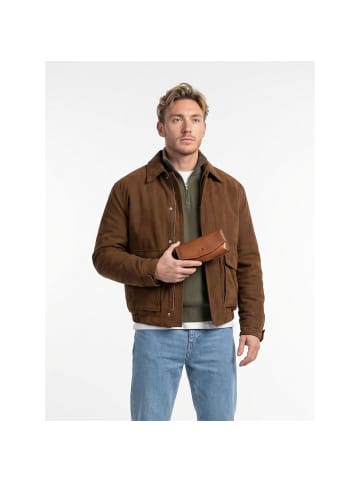 Greenburry Newport Brillenetui Leder 1.5 cm caramel