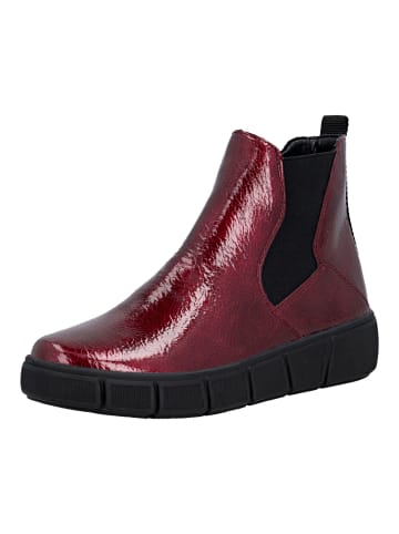 remonte Stiefelette in Rot/Schwarz