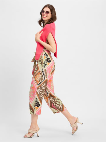 comma Hose in rosa mehrfarbig - 0001