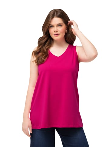 Ulla Popken Shirt in fuchsia pink