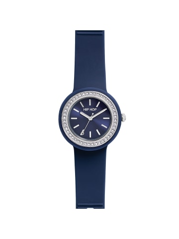Hip Hop Analoguhr hero.dot bezel blau