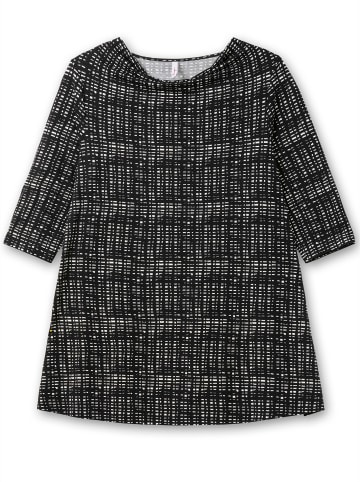sheego Longshirt in schwarz-weiß