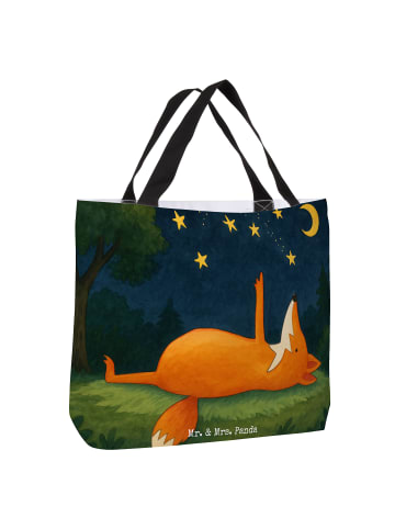 Mr. & Mrs. Panda Stoffbeutel Fuchs Sterne Design ohne Spruch in Weiß