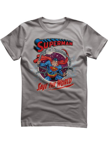 Superman T-Shirt "Superman Save The World T-Shirt" in Grau