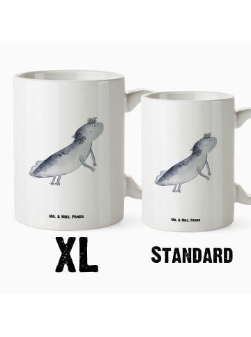 Mr. & Mrs. Panda Kaffeetasse Axolotl Schwimmen ohne Spruch in Weiß