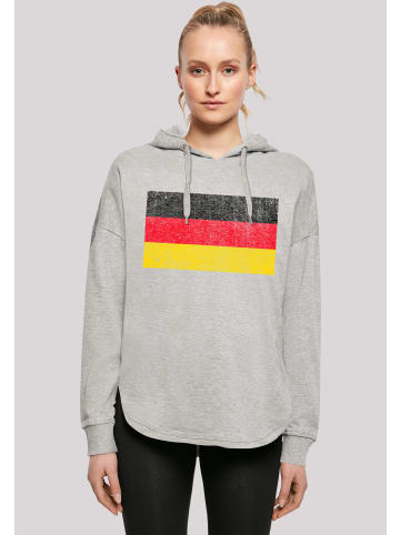 F4NT4STIC Oversized Hoodie Germany Deutschland Flagge distressed in grau