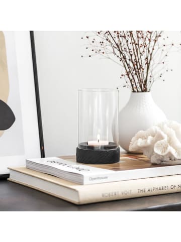 Villeroy & Boch Windlicht Manufacture Rock Home in 13 cm in schwarz