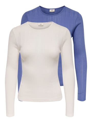 JDY 2er-Pack Top in Bleached Denim