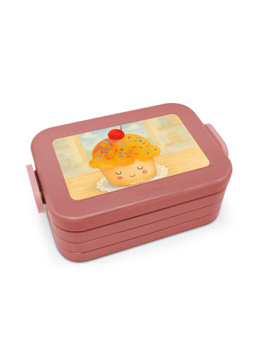 Mr. & Mrs. Panda Bento Box Cupcake Design ohne Spruch in Rot Pastell