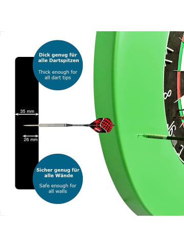 COFI 1453 Dartscheibe für 45 cm in Grün in Grün