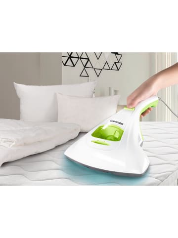 Clean Maxx Milben-Handstaubsauger mit UV-C-Licht 300W weiß/limegreen  Weiß