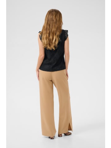 CULTURE Kurzarm-Bluse CUSIGLA Relaxed fit in Black