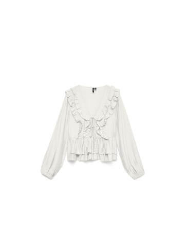 Vero Moda Langarmbluse in Snow White
