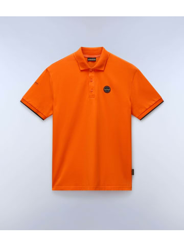 Napapijri Polo "E-Badge Sum" in Orange