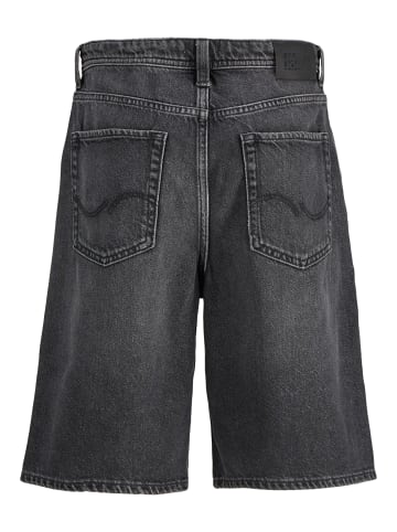 JACK & JONES Junior Baggy Fit Jeansshorts Jjialex in black denim