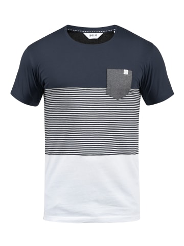 !SOLID Rundhalsshirt in blau