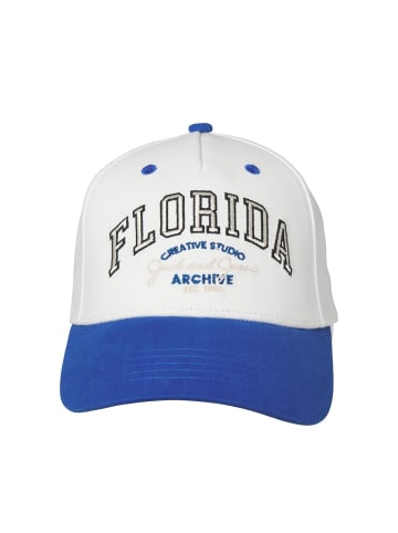 Jack & Jones Baseball Cap in Antique White