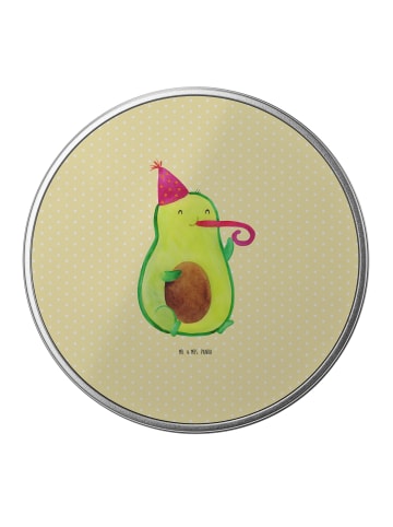 Mr. & Mrs. Panda Blechdose Avocado Feier ohne Spruch in Gelb Pastell