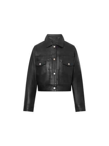 Bolongaro Trevor Lederjacke Lexi Trucker in schwarz